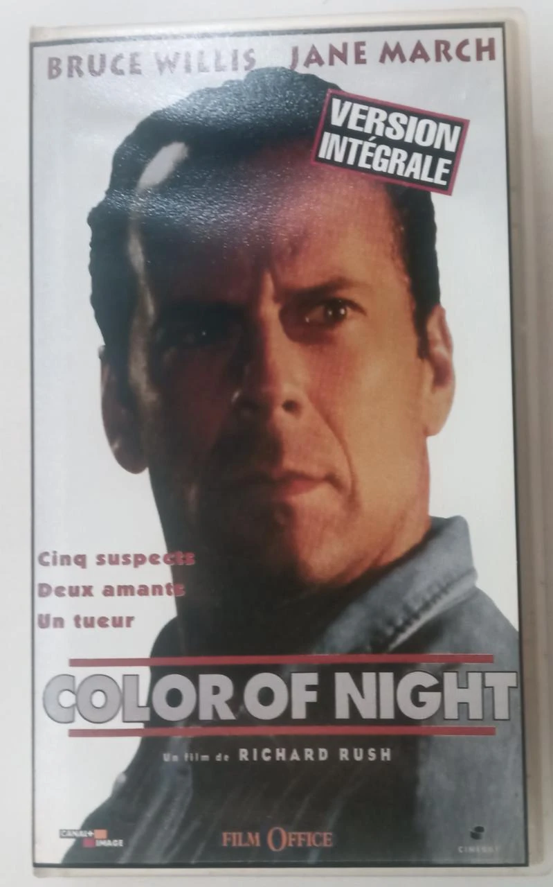 VHS Color of Night – Bruce Willis, Jane March